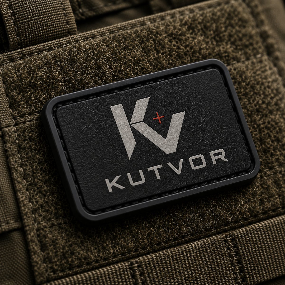 KUTVOR rubber patch on load-bearing equipment